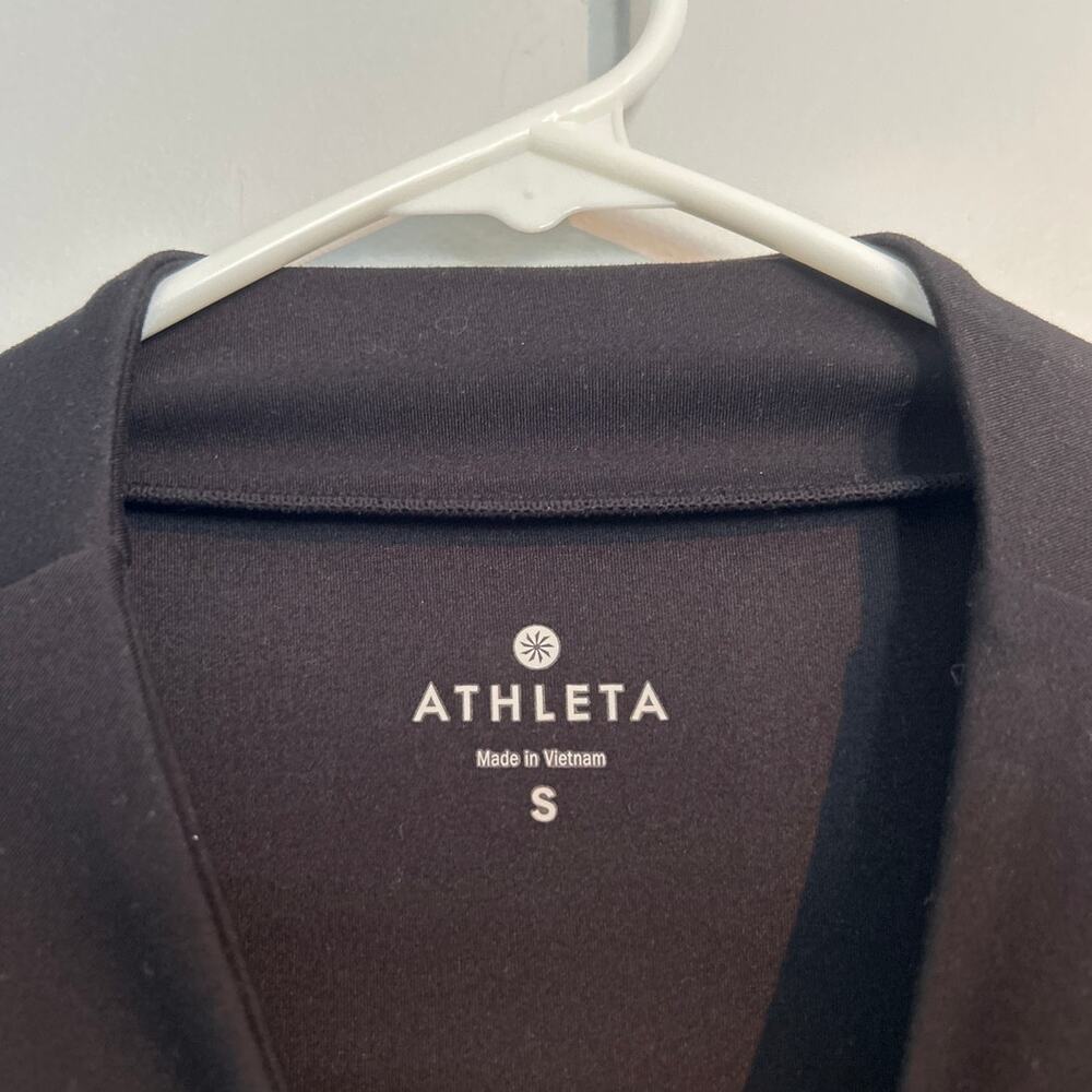 Athleta Long Sleeve Mock Neck Pullover, Black, Women's Size Small - Picture 3 of 5